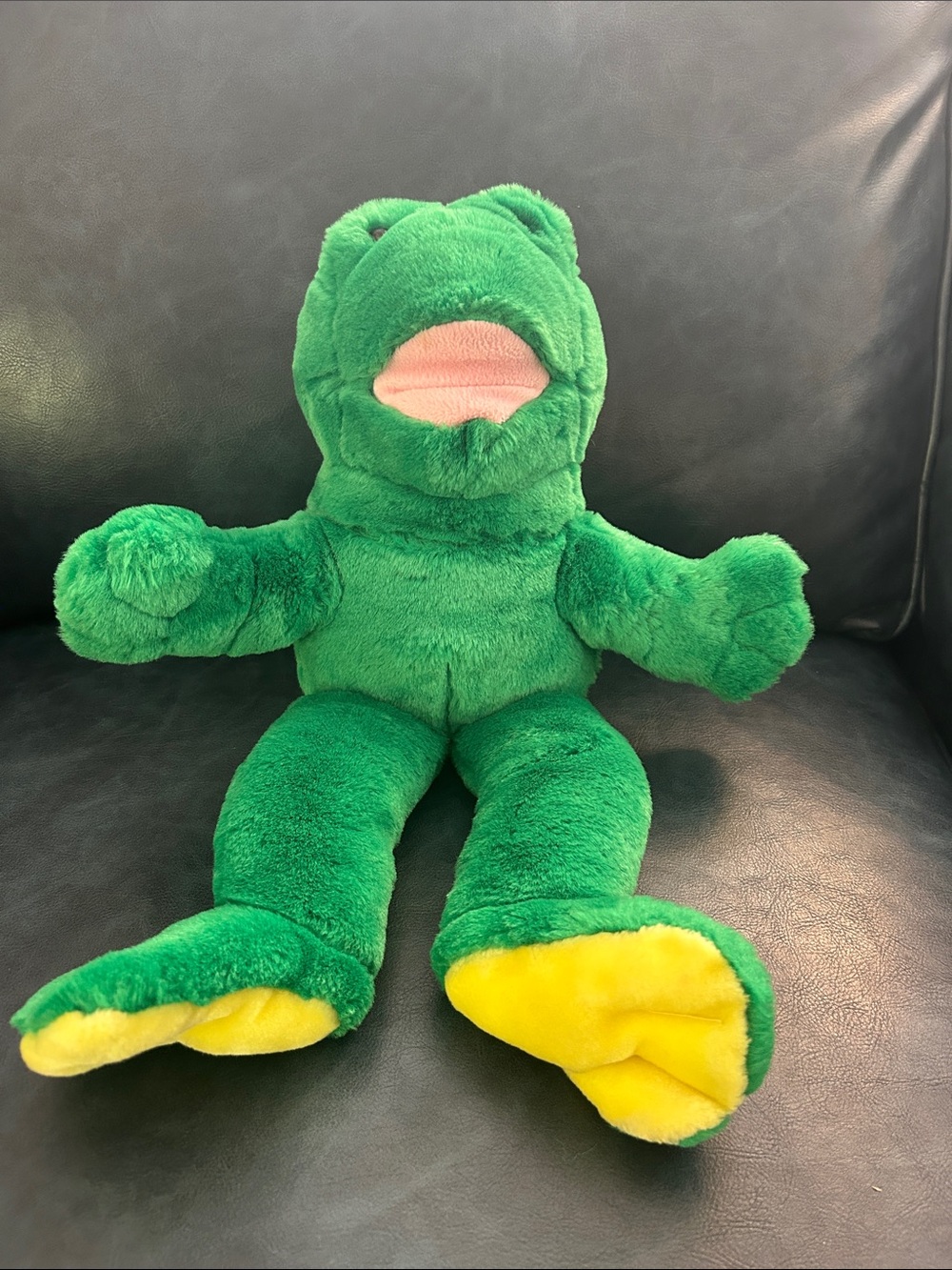 Build-A-Bear 1999 Soft, Green, Floppy Frog